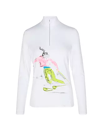 SPORTALM | Damen Unterzieh Zipshirt mit Motiv | 